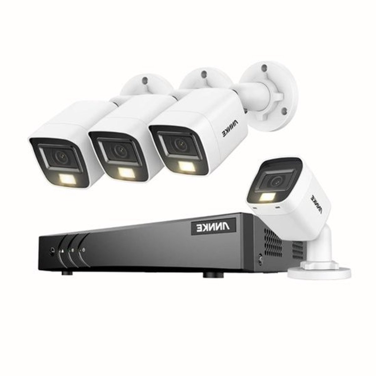 Beveiligingscamera – Bewakingscamera – Camerabewaking – Buitencamera – Draadloze Camera – 12x 1080P Full HD – 0TB HDD Met AI Mens- & Voertuigdectie