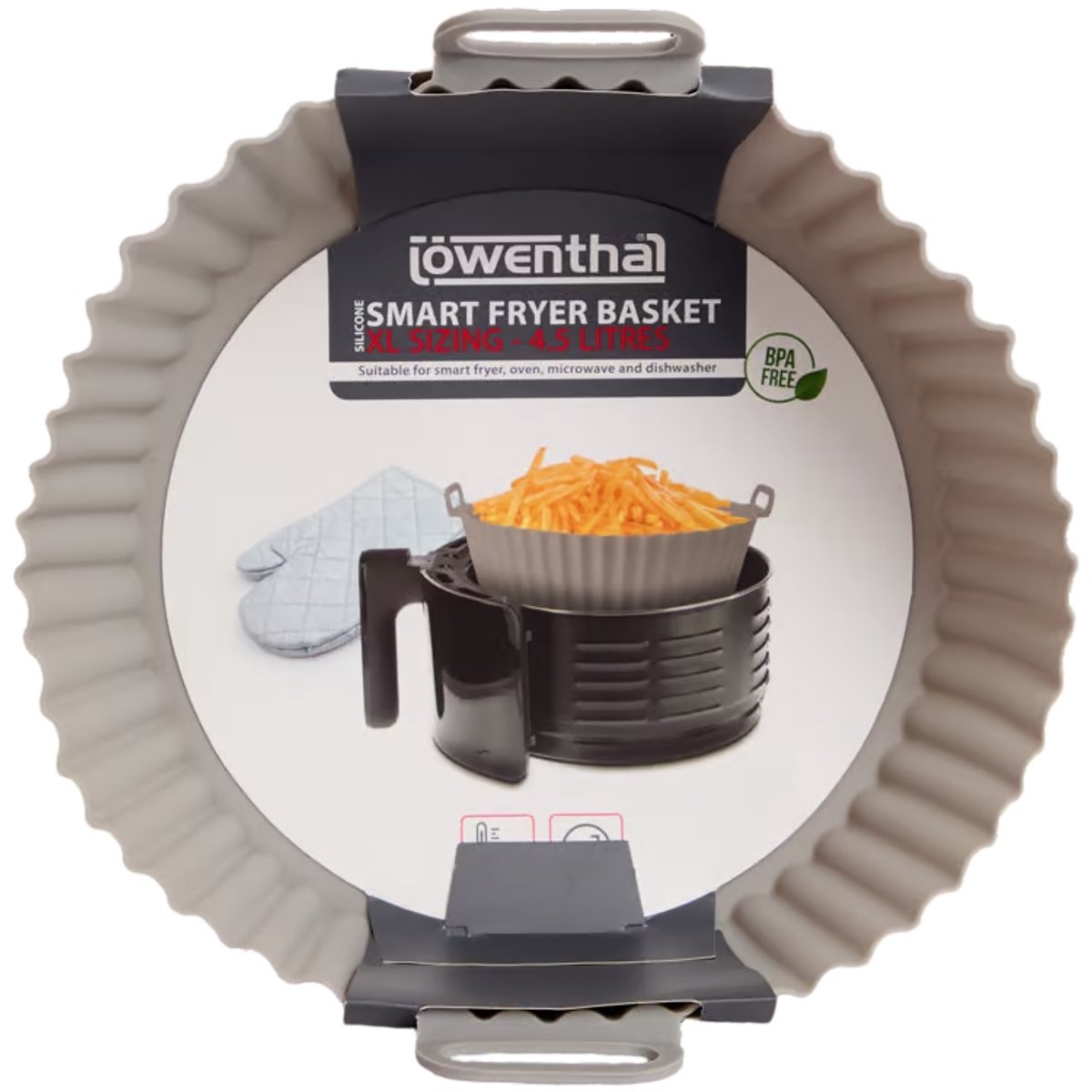Airfryer Smart Fryer Basket – Herbruikbare Airfryer Mand – Crispy Resultaat Zonder Gedoe – Anti-aanbak & Makkelijk Schoonmaken