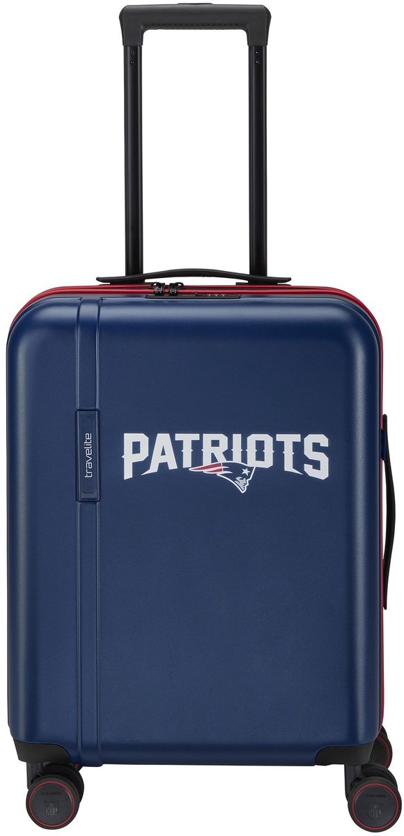 Travelite travelite x NFL 4 wielen Cabinewagen S 55 cm - Harde bagage - TSA slot - new england patriots