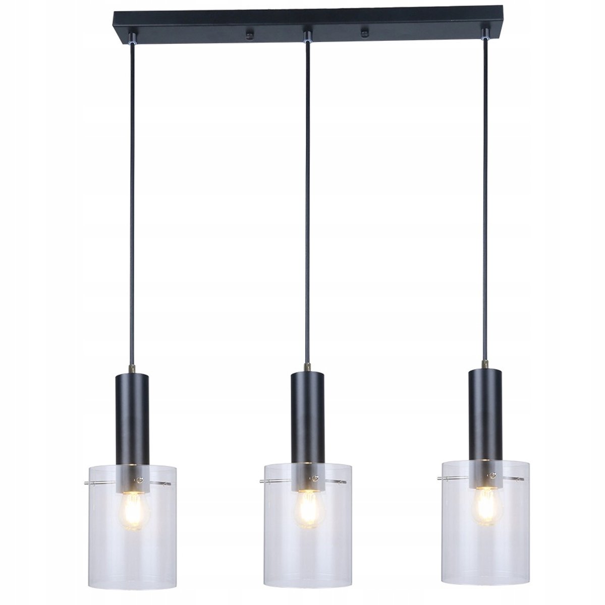 LAHTI hanglamp 3-lichts zwart Ø58cm E27