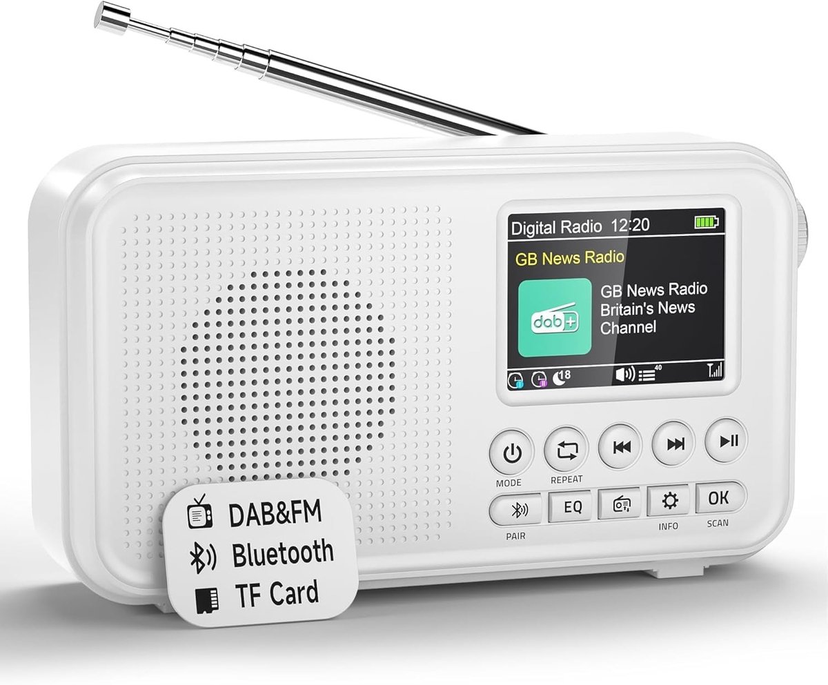 SolidKeus - Draagbare DAB/DAB+ Radio met Bluetooth en Accu