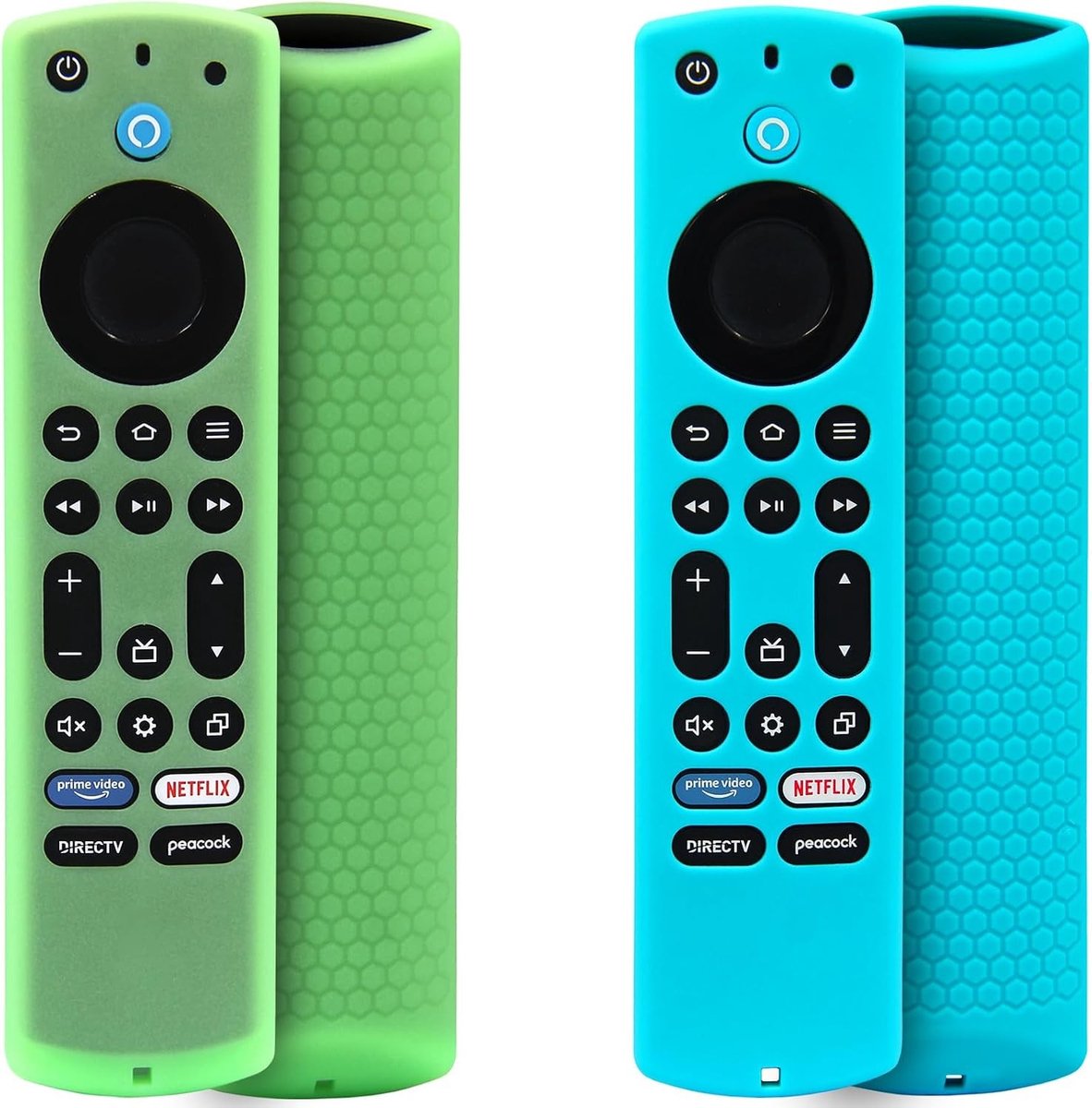 Siliconen Afstandsbediening Hoesje voor Fire TV Stick 4K Max en andere Modellen met Lanyard (Groen, Turquoise, Glow) - Bescherming, Stijl en Functionaliteit