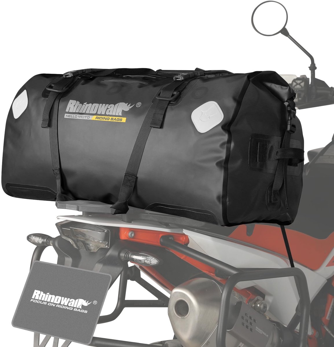 SolidKeus - Waterdichte Achtertas voor Motor met 65L Capaciteit