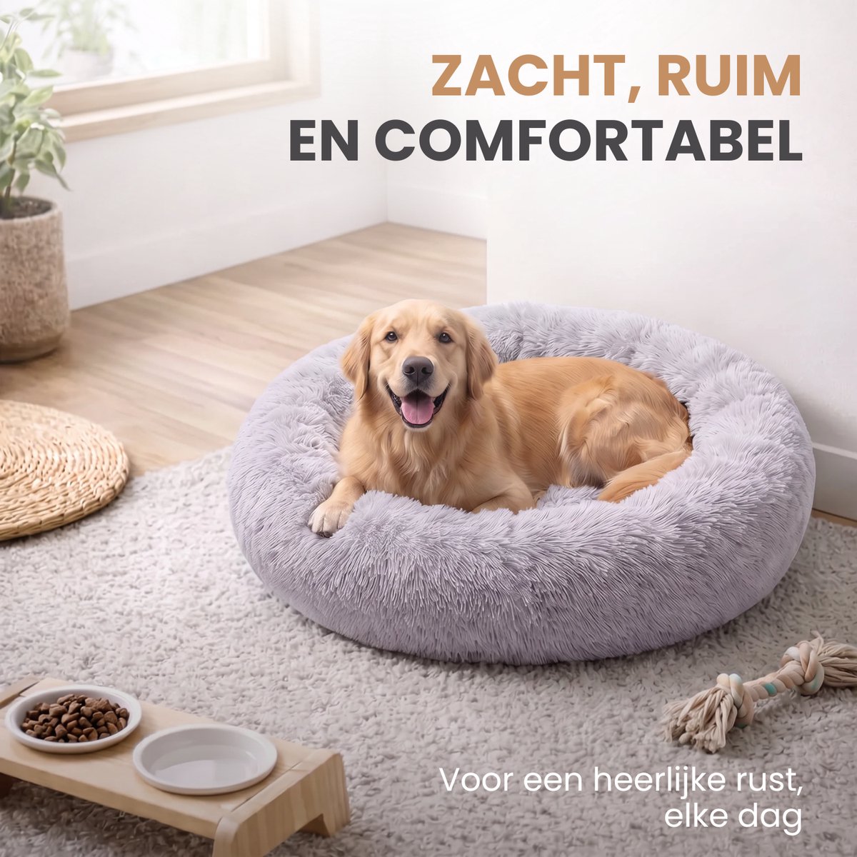 Pebble Pebble Donut Hondenmand - afbeelding 3