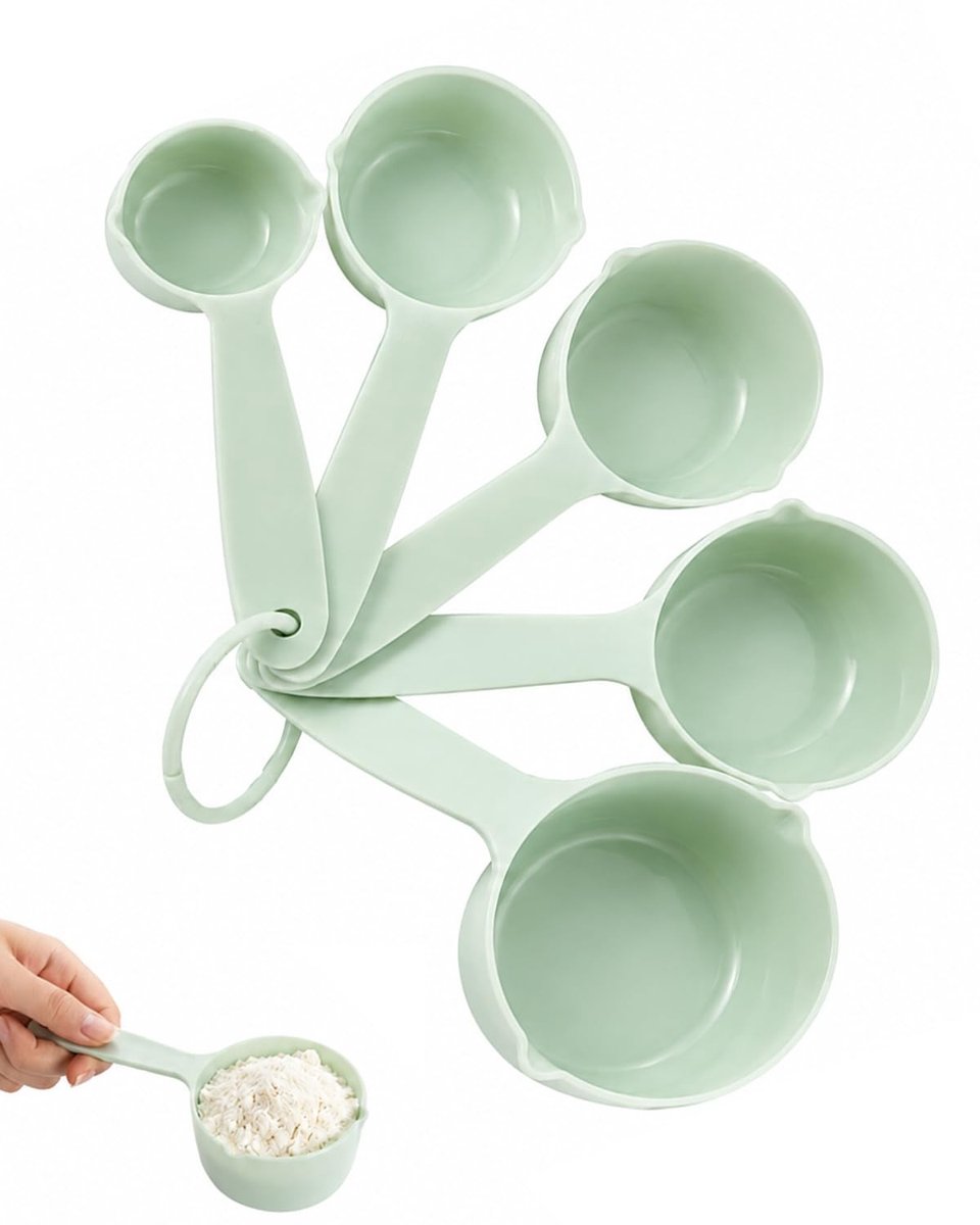 SolidKeus - Set van 5 Siliconen Maatlepels voor de Keuken