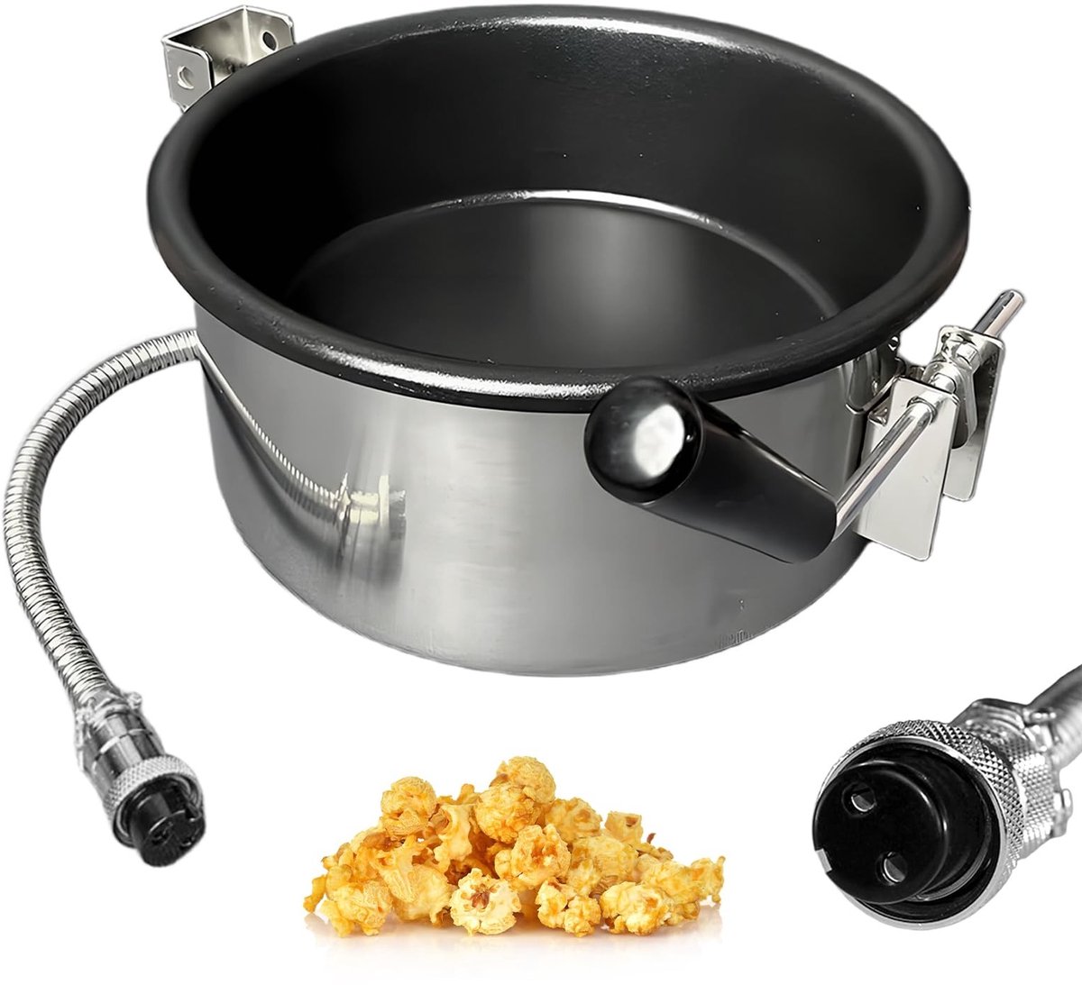 SolidKeus - 2-Gaten Popcorn Pan voor Elektrische Popcornmachines