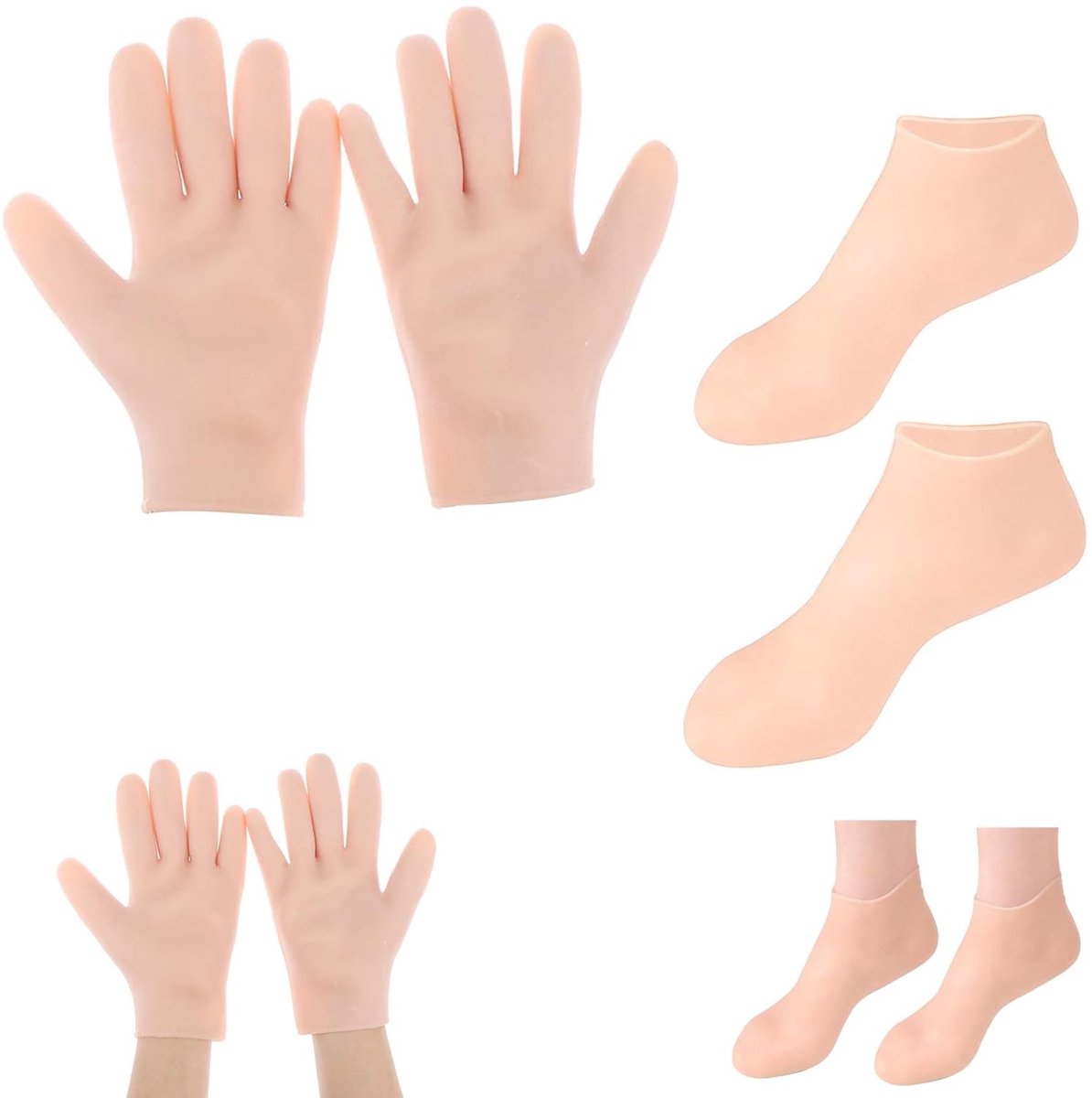 SolidKeus - Hydraterende Gel Sokken en Handschoenen Set