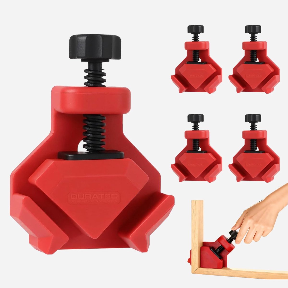 SolidKeus - Set van 4 Hoekspanners 90° voor Houtbewerking