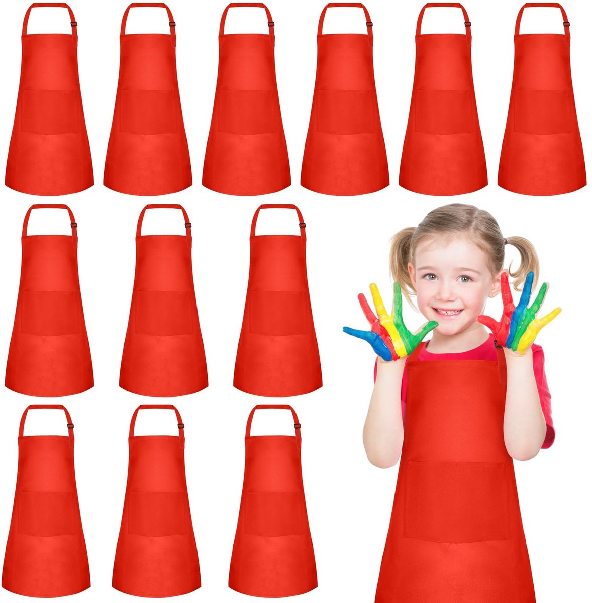 SolidKeus - Kinderschort Set van 15 Stuks voor Creatieve Activiteiten
