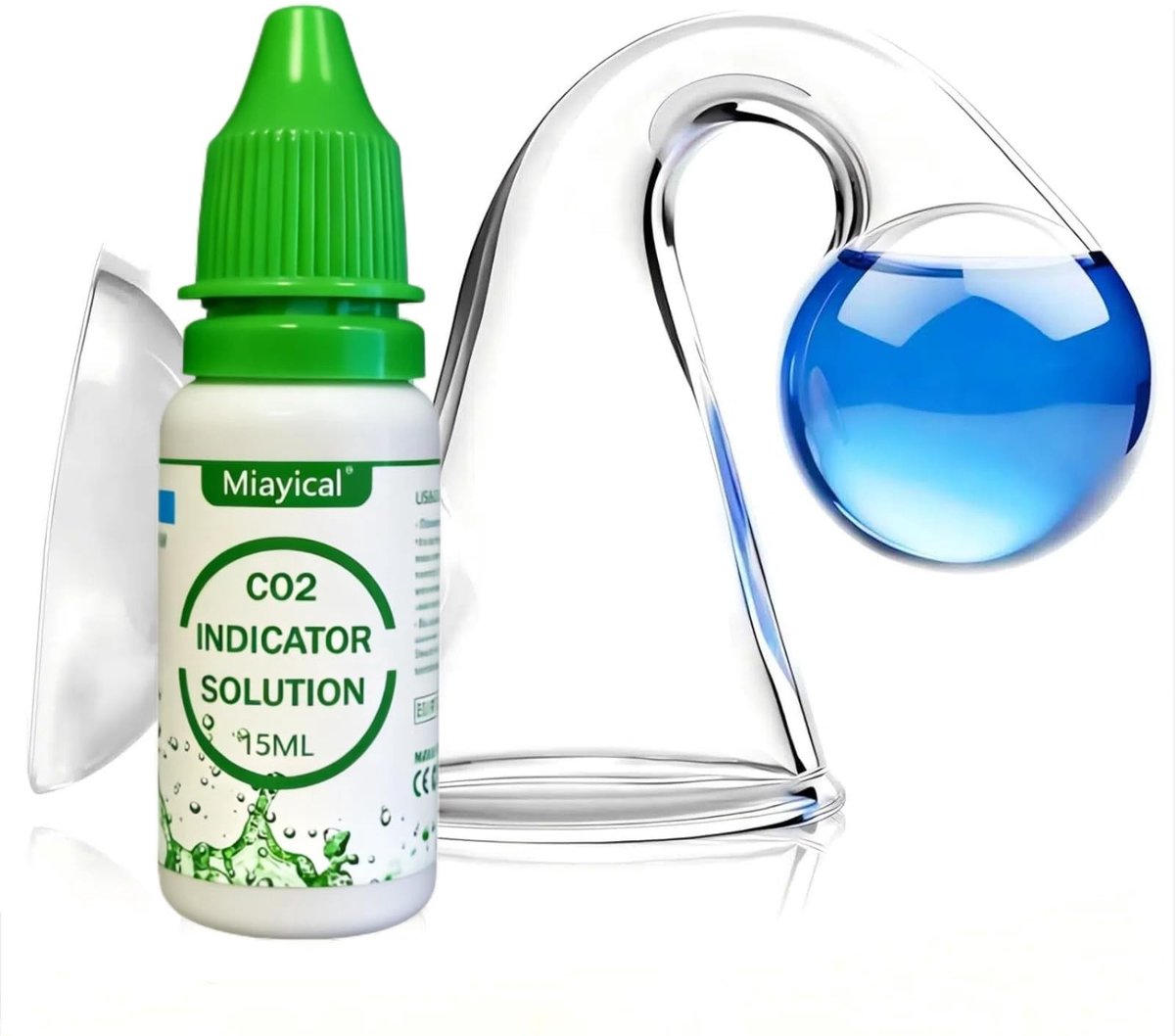 SolidKeus - CO2-test Aquarium Drop Checker voor Planten en Vissen