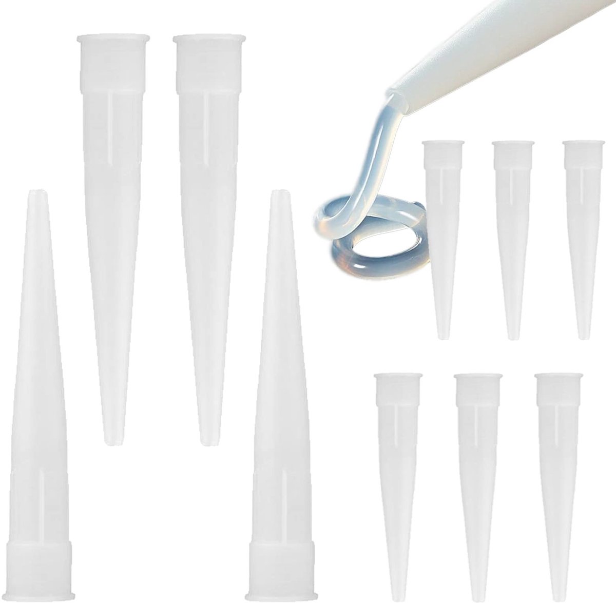 SolidKeus - Silicone Nozzles Applicator Kit voor Kitpistool