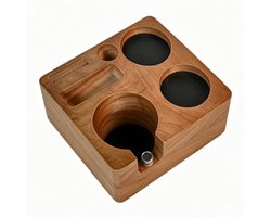 SolidKeus - Espresso Tamping Station van Walnoot Hout