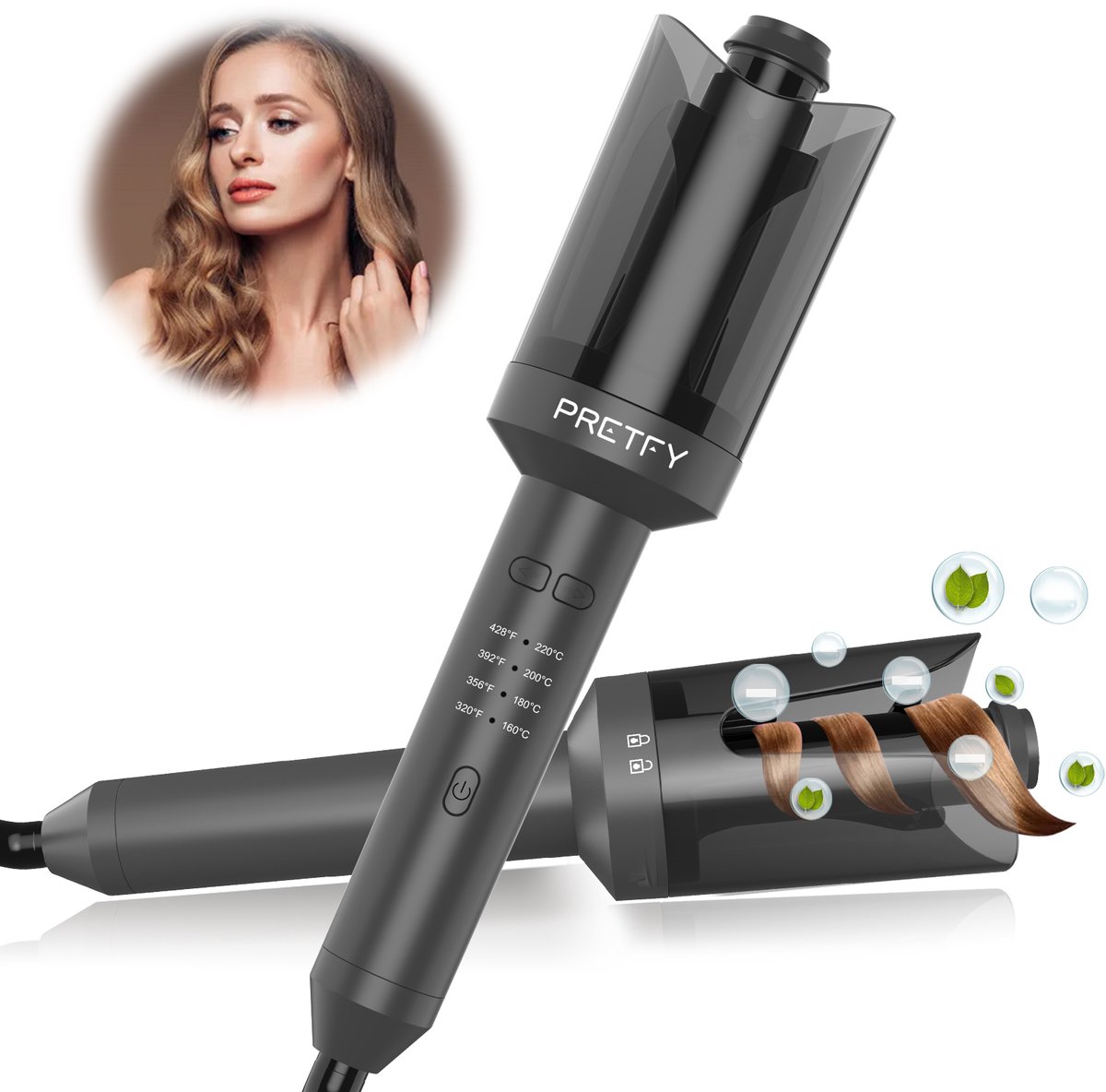 Automatische Krultang – 25 mm – 4 Temperatuurstanden – Links Rechts Draaien – Voor Haarstyling
