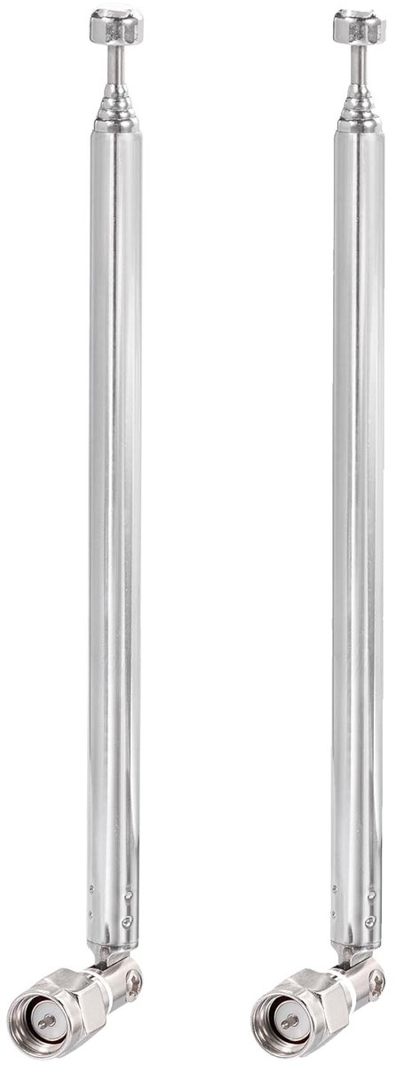 SolidKeus - Telescopische Antenne met SMA Plug, Set van 2