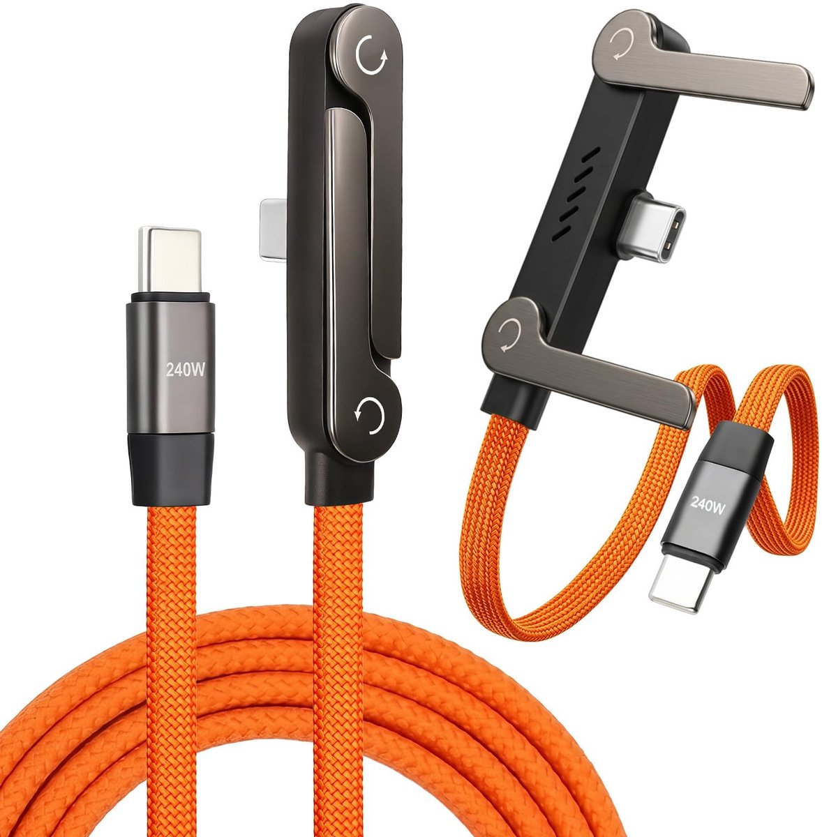 SolidKeus - 2-in-1 USB-C Oplaadkabel met Stand en Snelladen