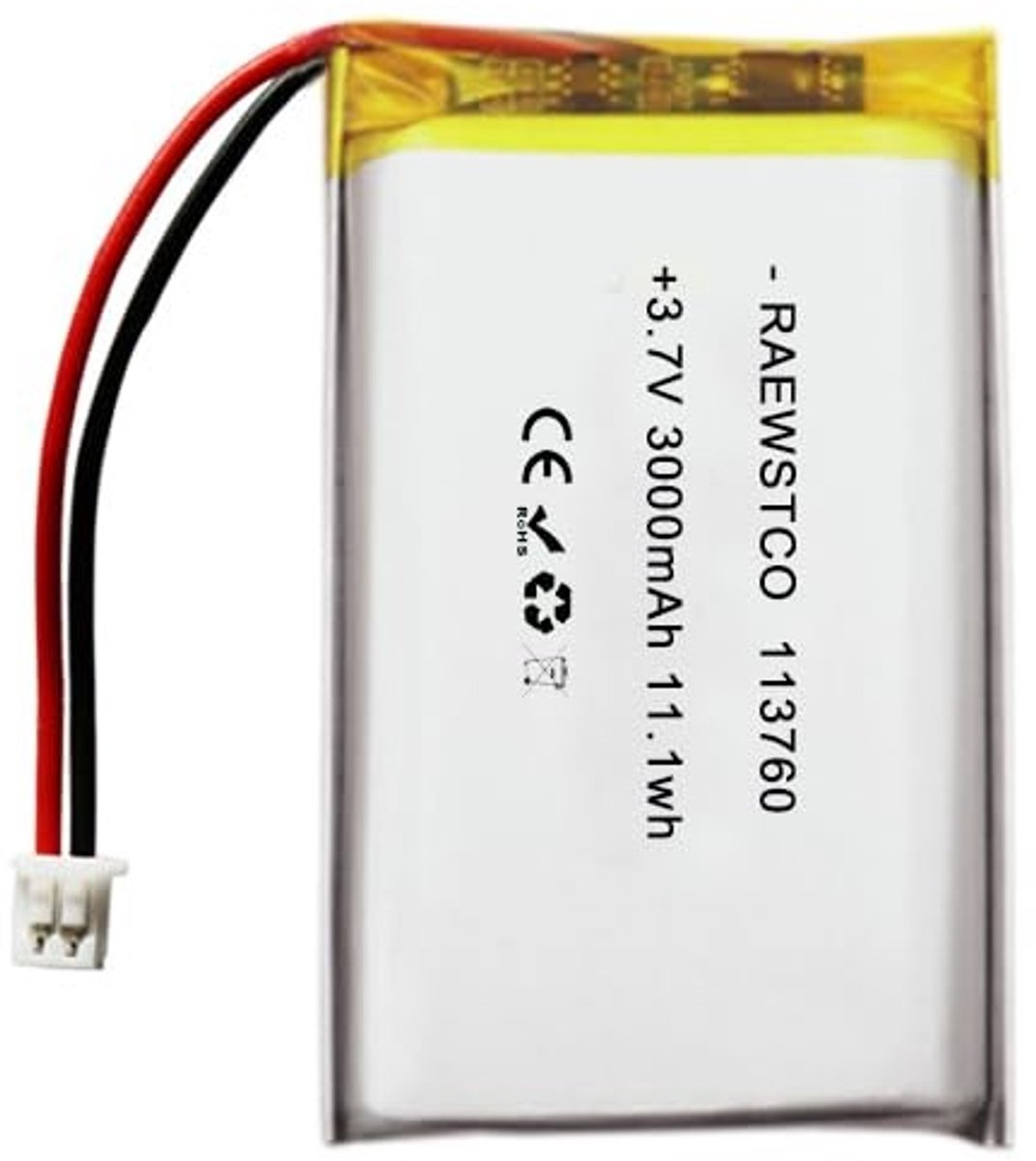 SolidKeus - 3000 mAh 3.7V Lithium Batterij voor Smart Robots en Robotstofzuigers