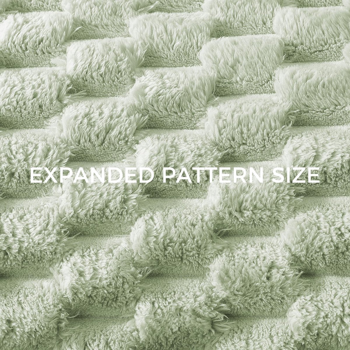 SolidKeus - Fluffy Blanket met 3D Jacquard Patroon 150 x 200 cm
