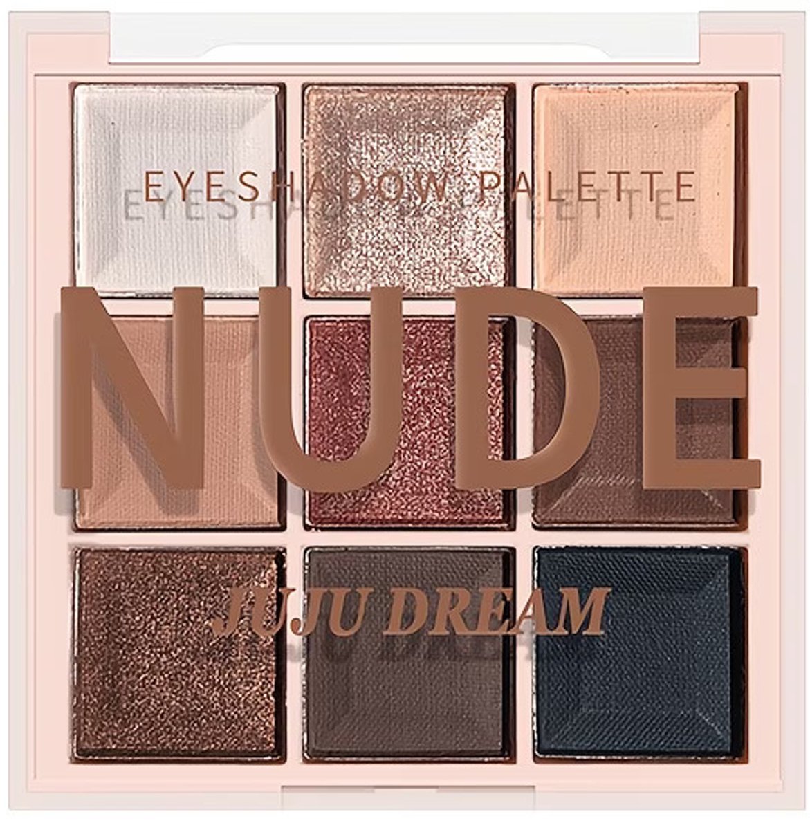 Compact Oogschaduw Palette 9 Kleuren – Bruin & Smokey Tinten – Matte, Shimmer & Glitter