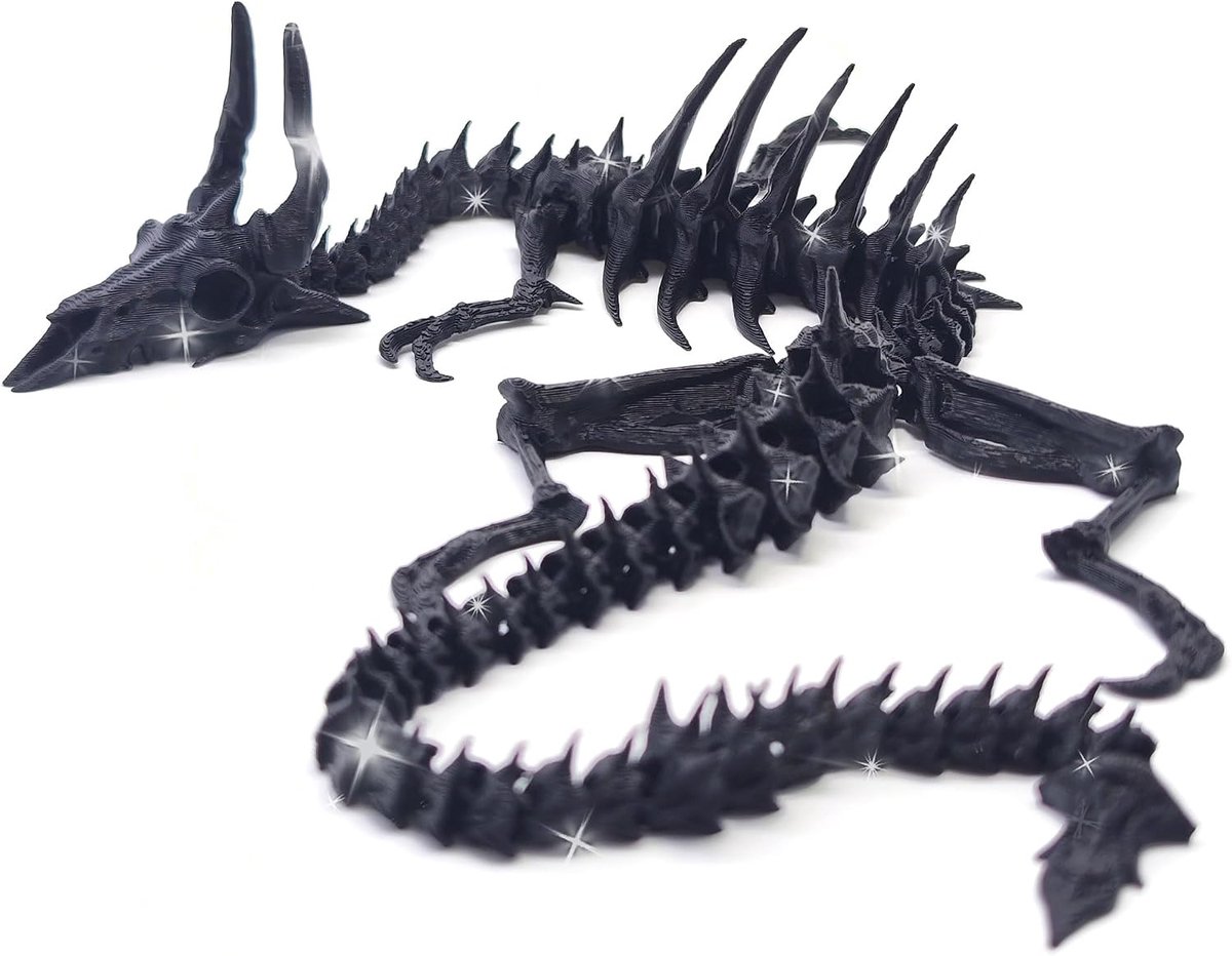 Skelet drakenfiguur schaduw geest fantasie draken decoratie | skelet drakenfiguur schaduw geest fantasie draken decoratie feestaccessoires halloween figuur tafelversiering