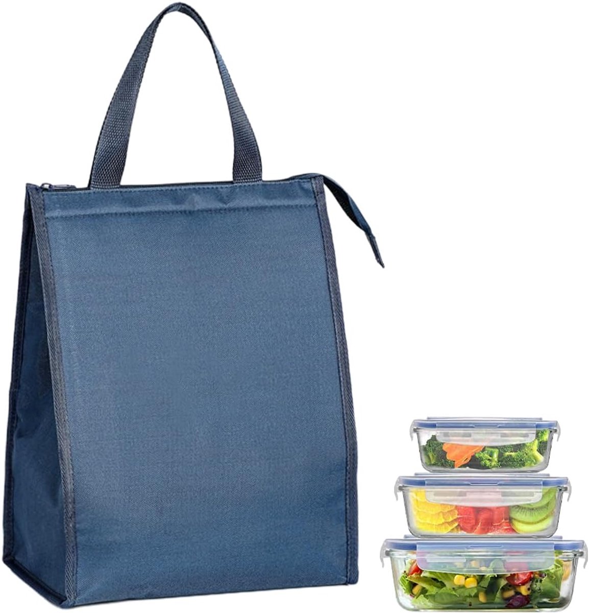 Koeltas, lunchtas, opvouwbare koeltas, koeltas | thermotas voor eten, opvouwbare picknickhandtas, voor werk, school, camping, picknick