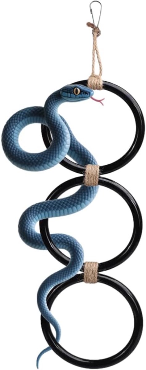 Klimringen, hangende installatie bal Python verrijking speelgoed voor maïsslangen kousenband slangen leguaan hagedissen kameleons