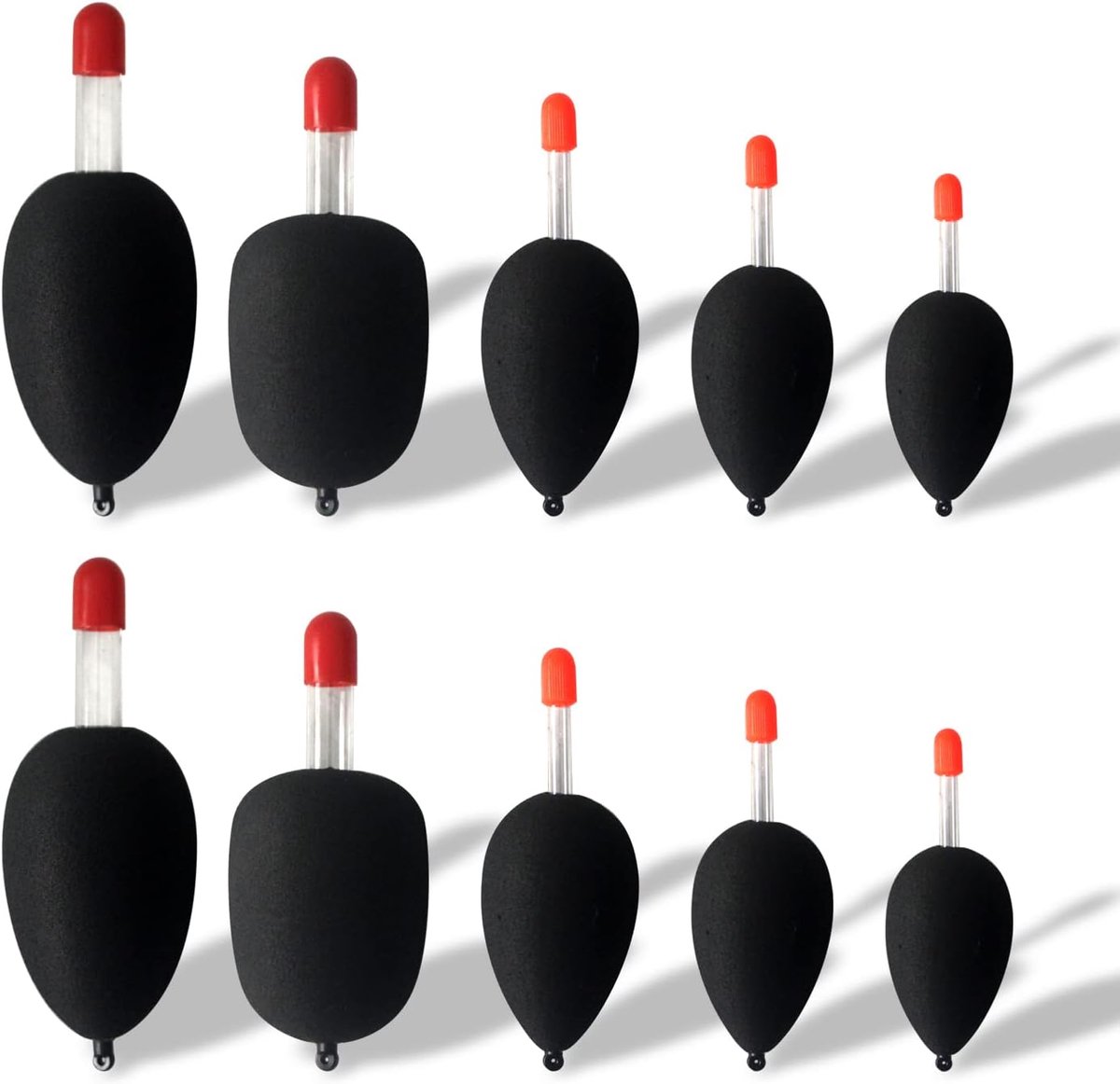 8-16st Wit Zwart Rood Geel Hangbuikvlotter Multifunctionele Hangbuikvlotter Vissen Bobber Dobber Eva-schuimdobbers Visdobbers Fishfloat
