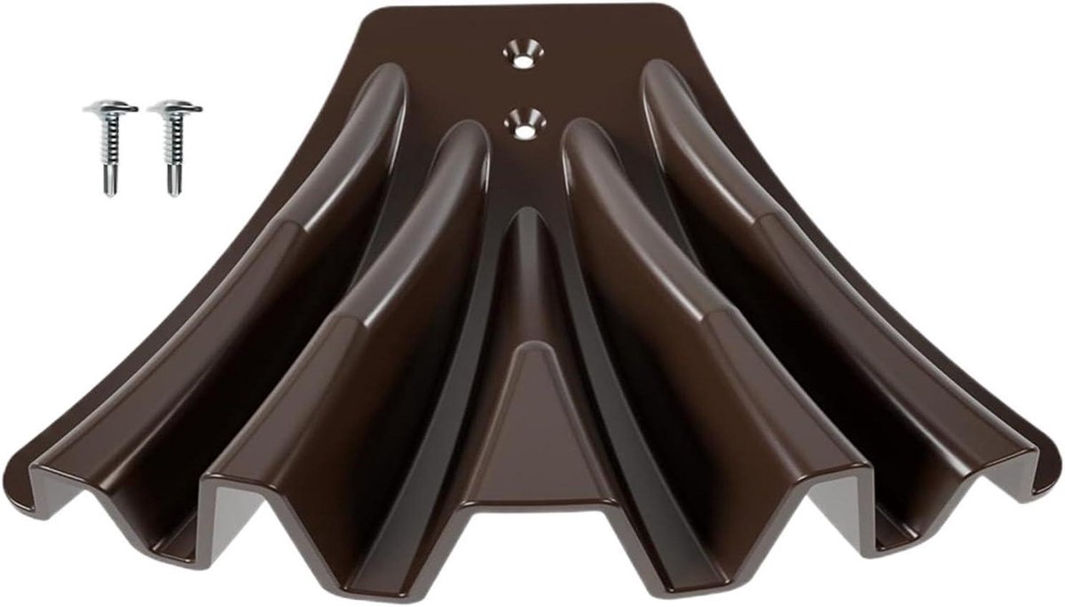 Regenpijp Omleider - Slangverlengstuk Dakgoot - Wateroverlast Voorkomen - Weerbestendig PP Materiaal - 12.7 x 9.6 cm - Bruin