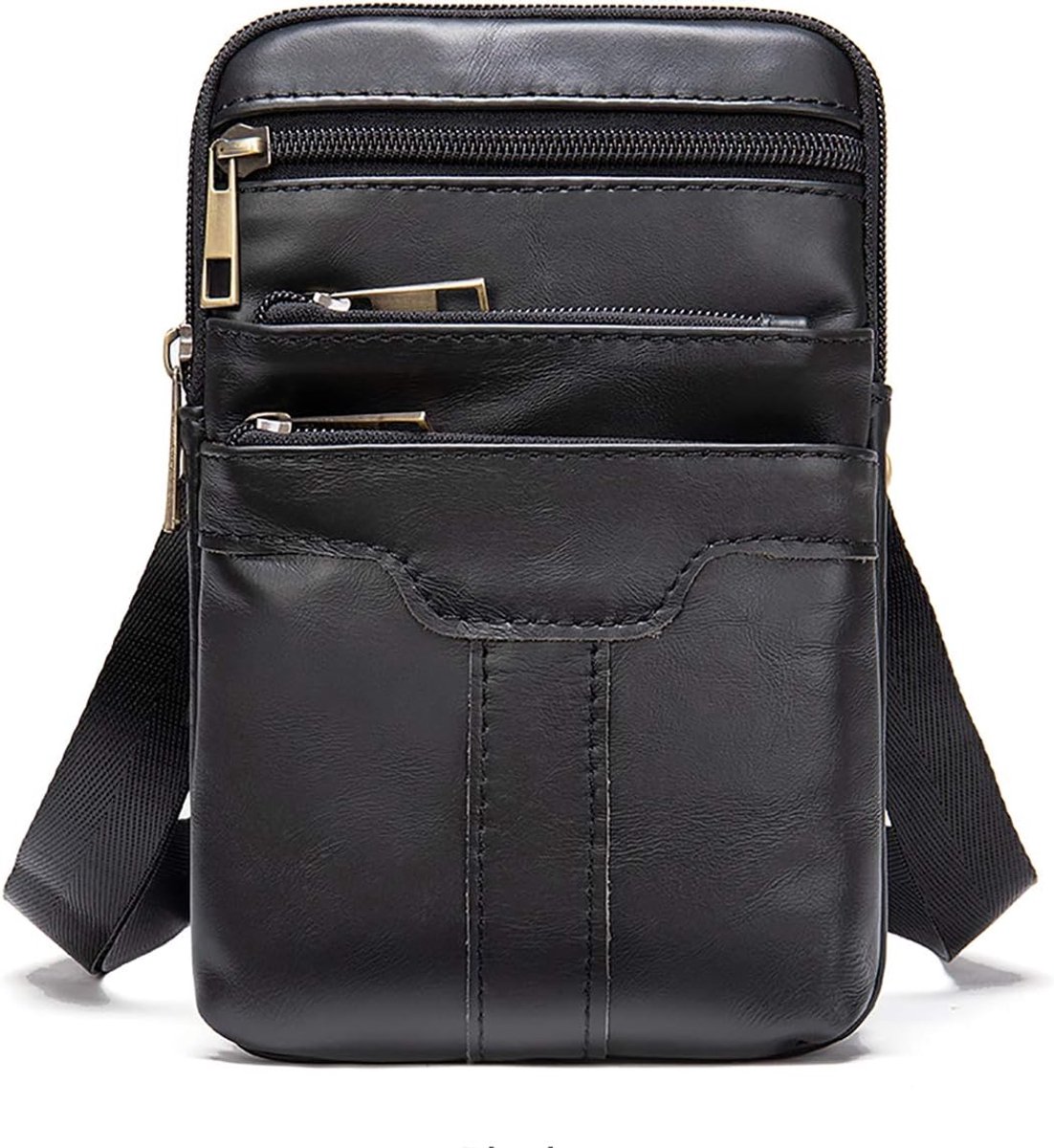 Mobiele telefoon-schoudertas voor heren, bruin, outdoor mobiele telefoon, riemtas, klein, retro PU-leer, mobiele telefoon, schoudertas, messenger tas, mobiele telefoon, heuptas, beugel, heuptas,