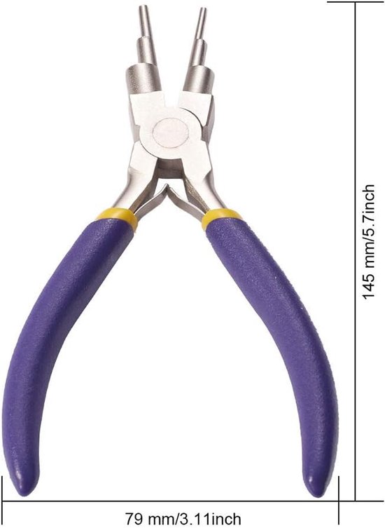 Tang Sieraden Maken Tang Draad Looping Vormen Tool Met Antislip Comfort Grip Handvat voor 2.3Mm 3Mm 4Mm 5Mm 7.2Mm 8.6Mm Loops En Jump Ringen — afbeelding 5