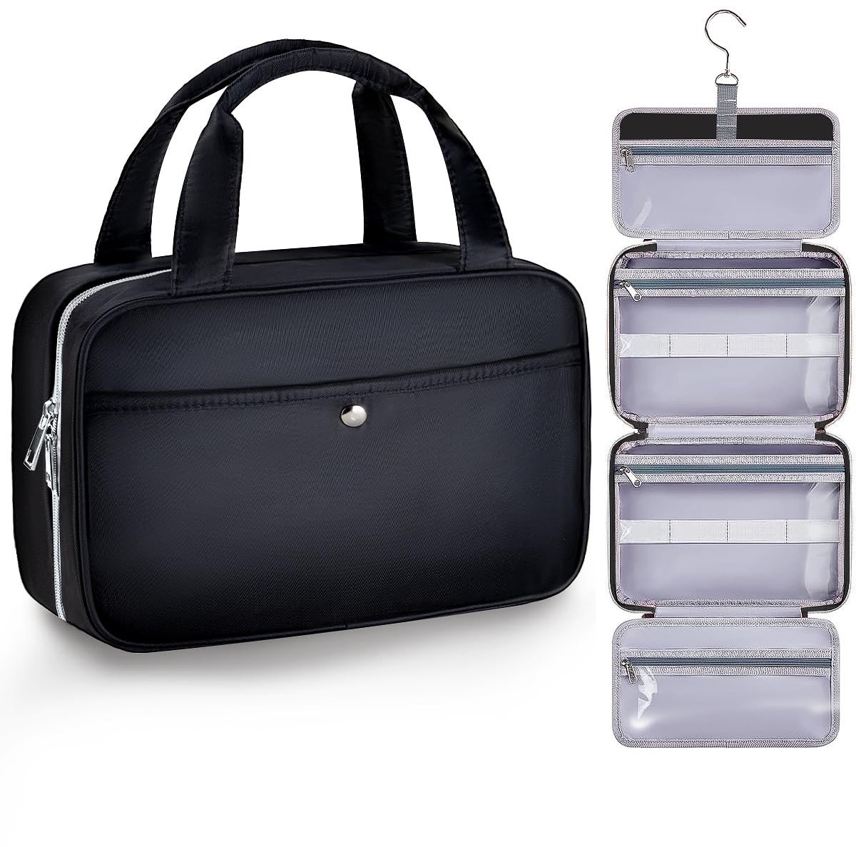 SolidKeus - Waterdichte Make-up Tas met Handvat, M (26x17x9 cm)