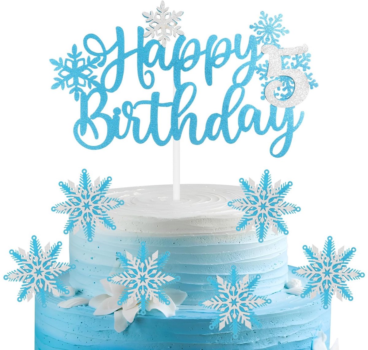 SolidKeus - Set van 7 Frozen Cake Toppers voor Verjaardagsfeest