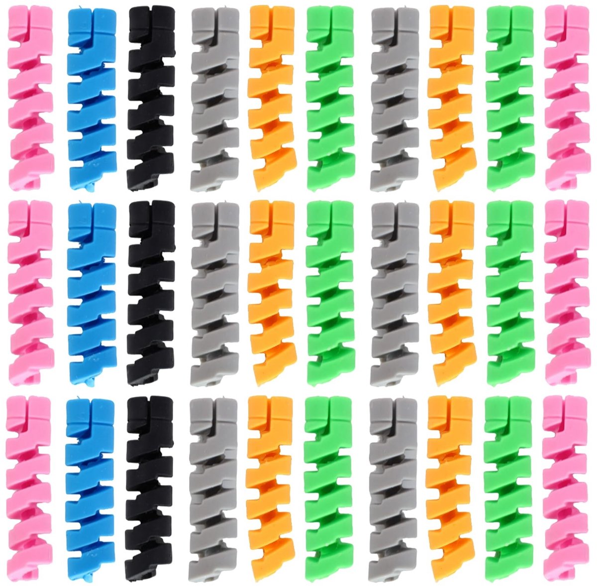 SolidKeus - Set van 30 Kabelbeschermers voor Oplaadkabels