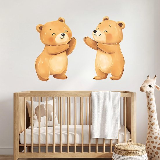 SolidKeus - Schattige Beer Muurstickers voor de Kinderkamer — afbeelding 3