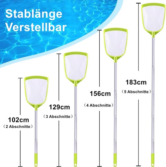 SolidKeus - Landing Net voor Zwembaden met Aluminium Handvat 142 cm van Solidkeus — afbeelding 5