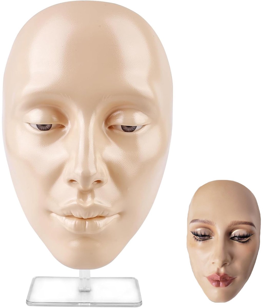 SolidKeus - Silicone Make-up Oefenhoofd voor Meisjes