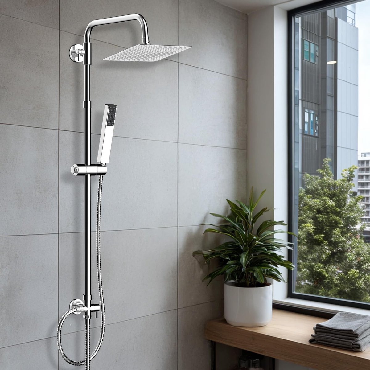 SolidKeus - Complete Douche Set met 4 Modi en Hoogwaardige Afwerking