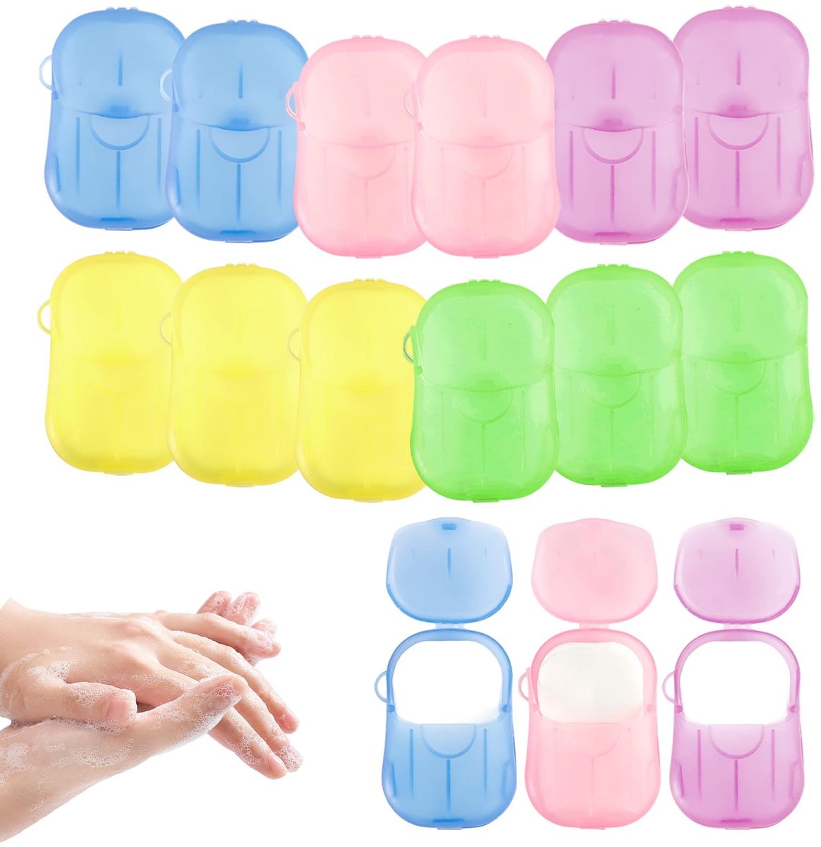 SolidKeus - 300 Stuks Afbreekbare Papieren Zeepbladeren in 15 Dozen