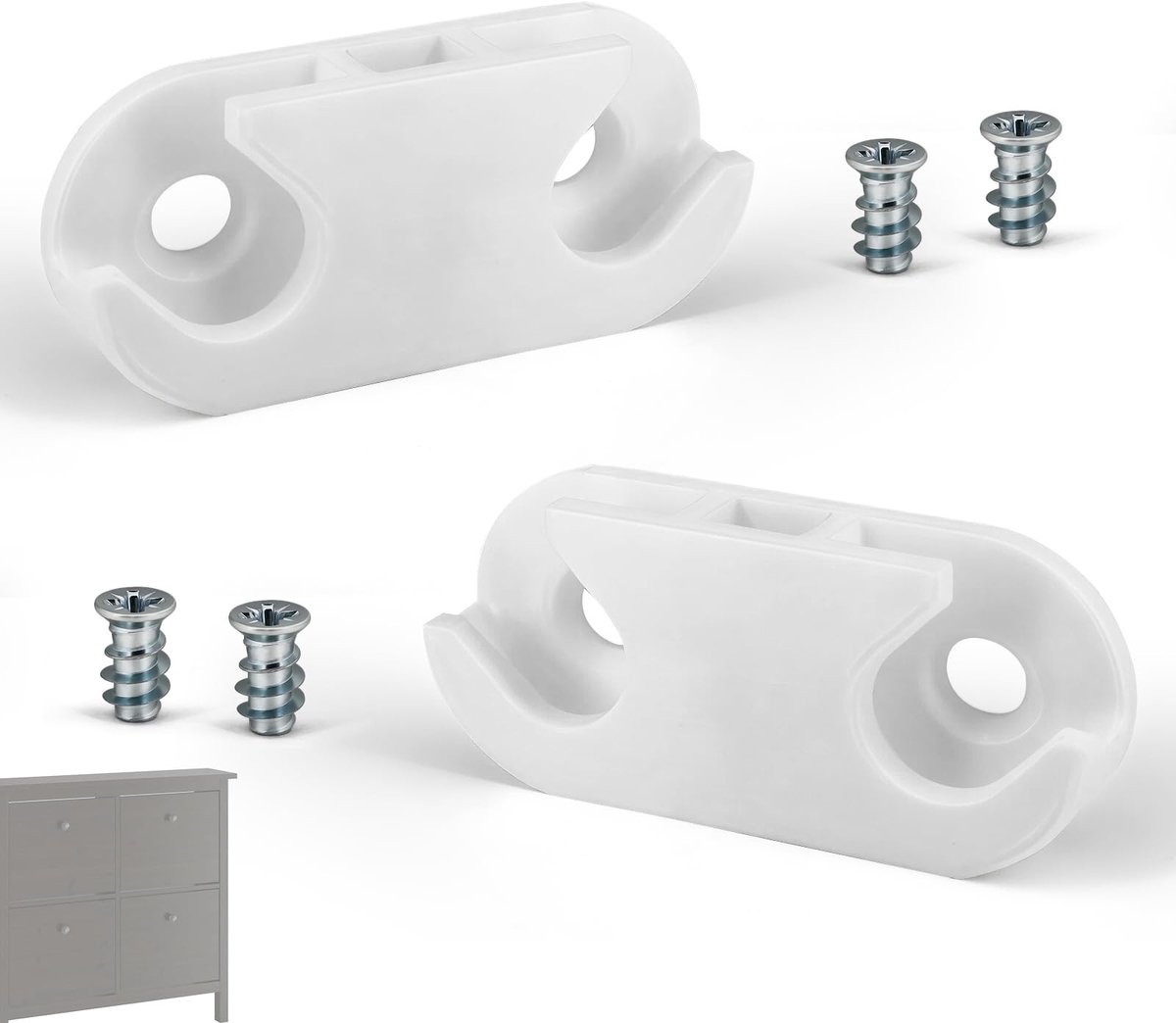 SolidKeus - Scharnierhouder voor IKEA HEMNES en STÄLL, Set van 2