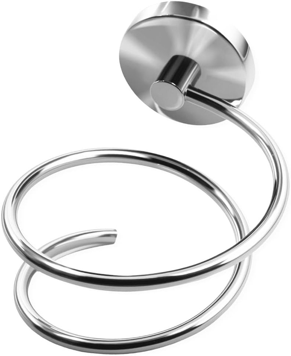 Wandhouder voor föhn, roestvrijstalen föhnhouder/standaard, badkameraccessoires