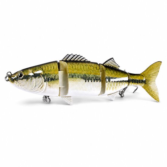 S&D - Grote Swimbait - 24 cm - 140 g - Geel - XL Snoek Kunstaas van S&D — afbeelding 2