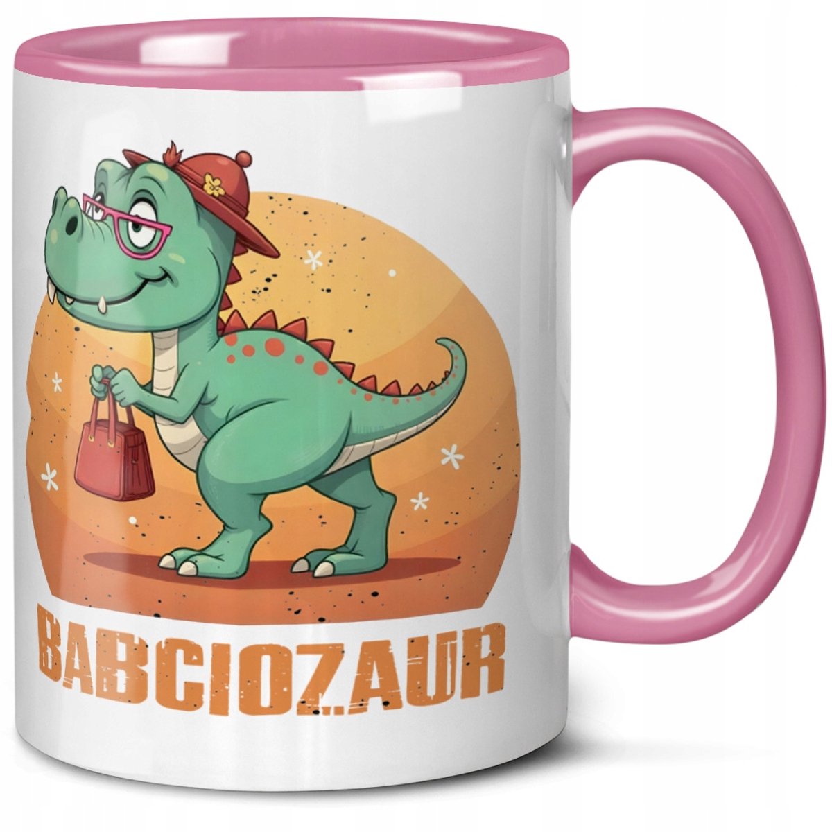 Merkloos Dino Mok Cadeau voor Oma - 330ml Keramiek