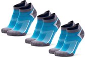 DANISH ENDURANCE Lage Hardloopsokken - Ademend & Blarenvrije Sportsokken - Unisex - 3 Paar - 39-42