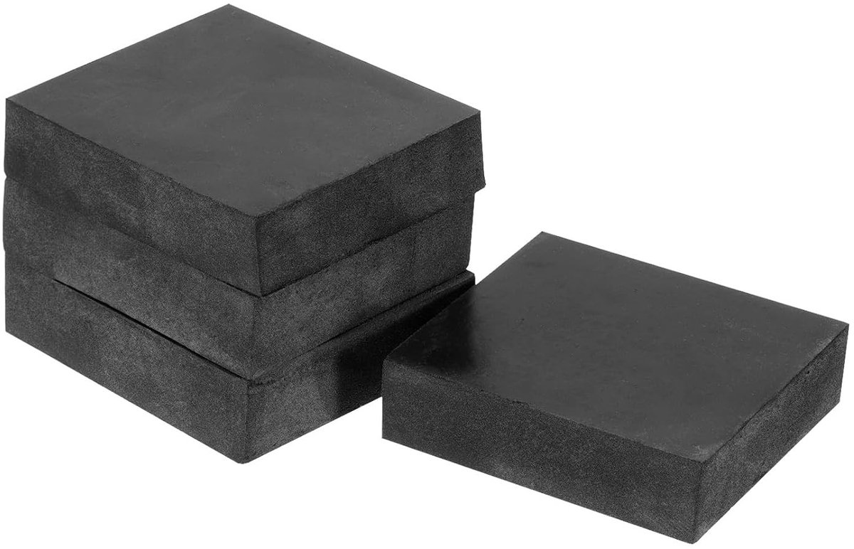 Pack van 4 Rubber Pads voor Wasmachine en Droger - Antivibratie, Geluiddemping en Antislip, Dikte 1.5 cm