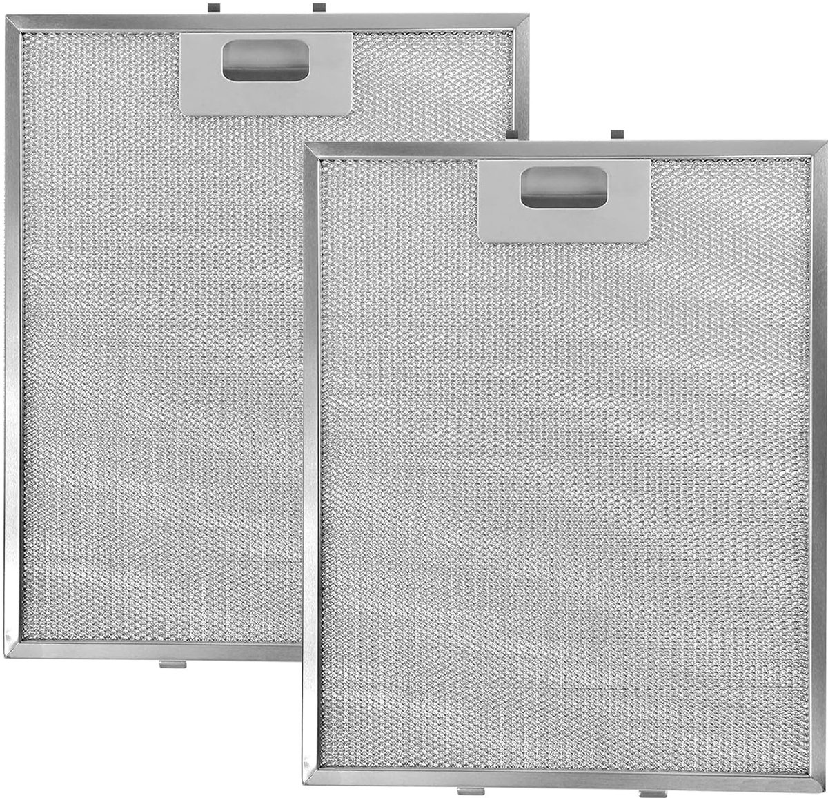 2 stuks metaalvetfilters voor afzuigkappen, afzuigkapfilters, olie- en gasafscheiderzeef, keukenaccessoires van - ShopVlot