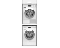 Washcab® Wasmachine Kast - Droger Verhoger - Wasmachine Ombouw - Droger op wasmachine Wit - Stack - 5 jaar garantie