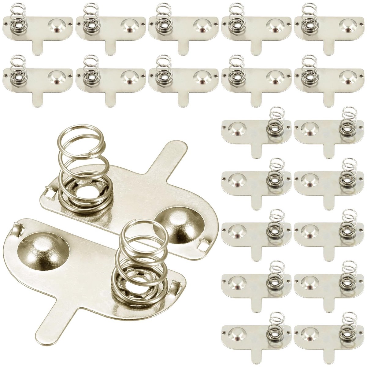 SolidKeus - 20 Stuks Batterij Veerplaat AA Contact Universeel