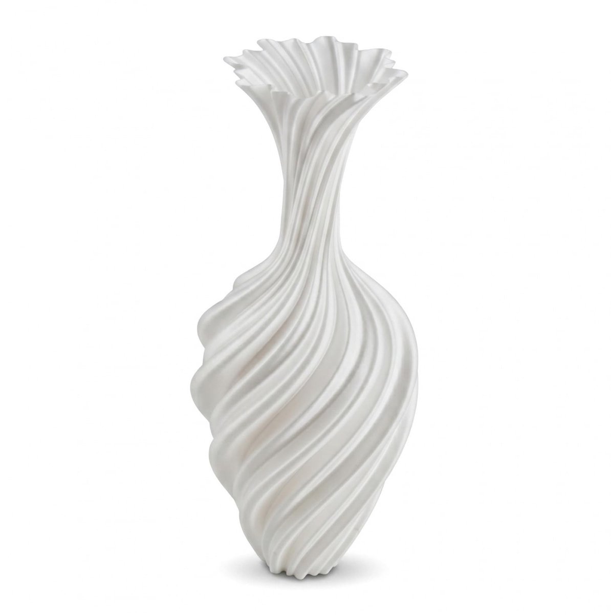 SolidKeus - Witte Multifunctionele Vaas van Kunststof, 25 cm