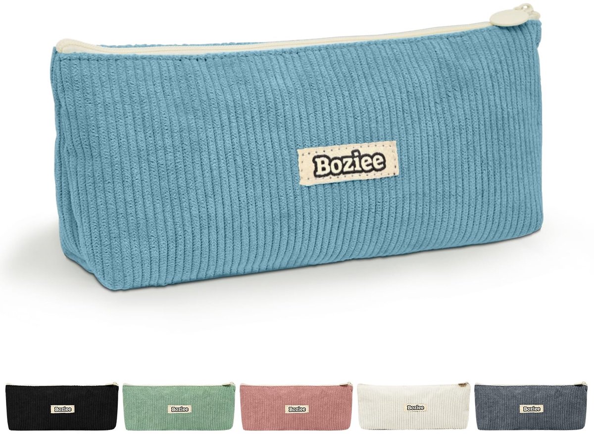 SolidKeus - Stijlvolle Corduroy Potlooddoos voor School en Kantoor