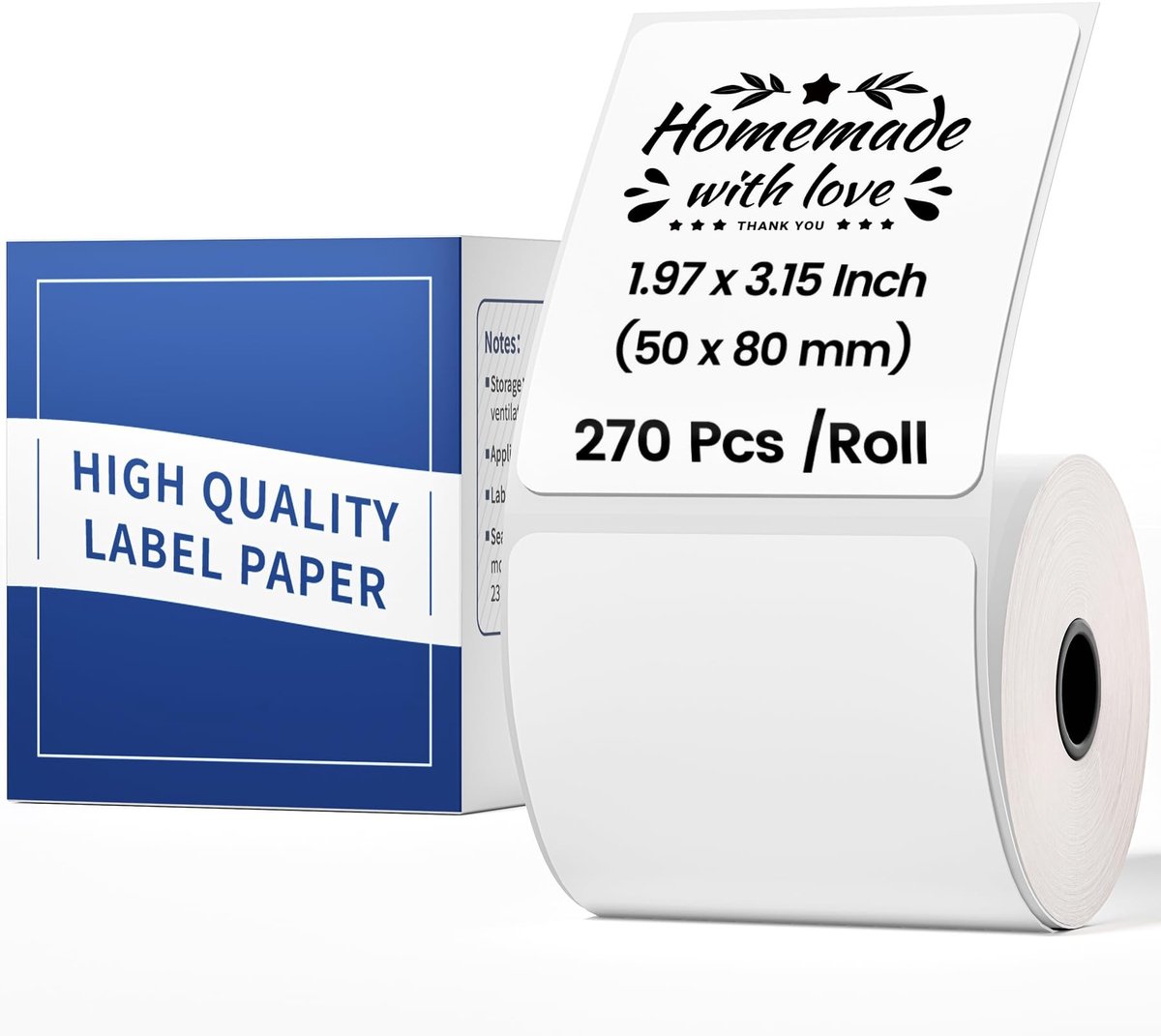 SolidKeus - Thermische Etiketten 50 x 80 mm, 100 Stuks per Rol