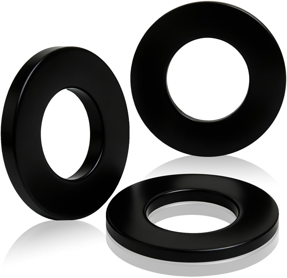 SolidKeus - Set van 60 Nylon M6 x 12 mm Platte Ringen voor Mechanische Toepassingen